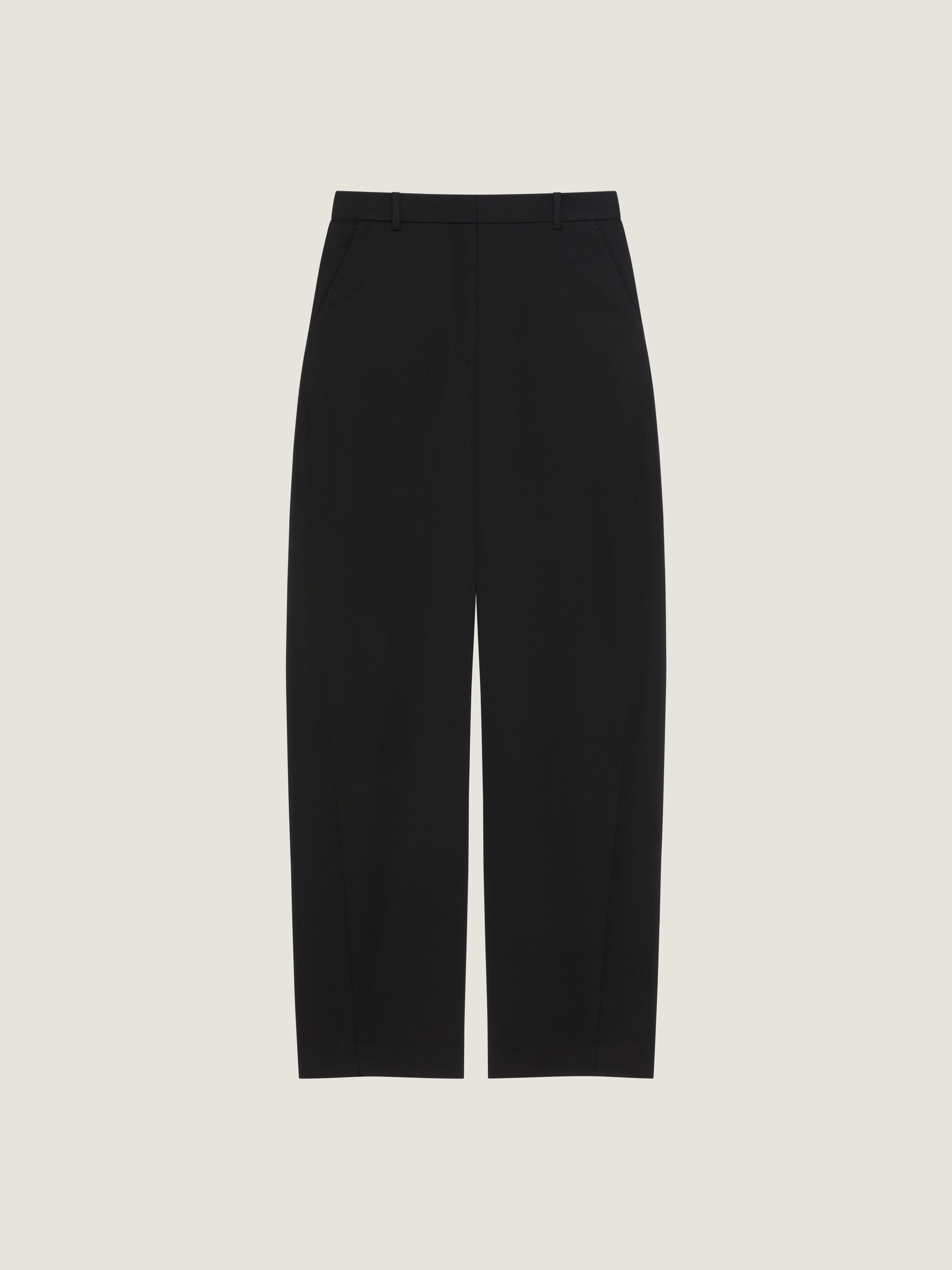 Cocoon tailored pants in wool